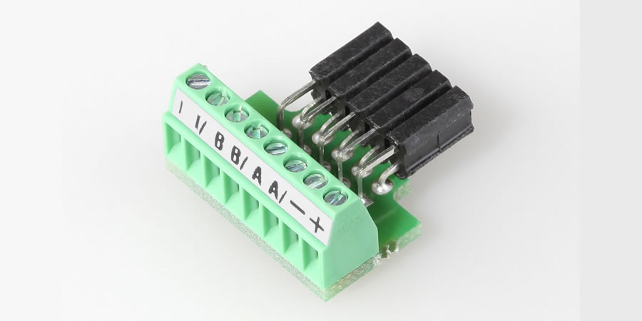 Adaptateur réglette à ressort (DIN 41651), 10 pôles, sur blocs de jonction à 8 pôles